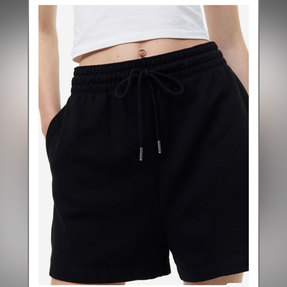 H&M Black Drawstring Shorts - Picture 3 of 4